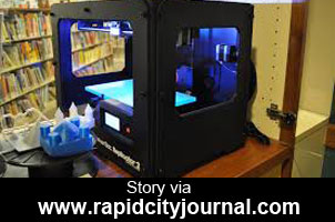 makerbot 3d printer at library makerspace