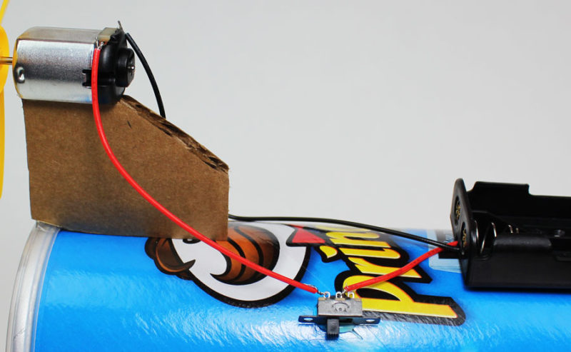 electric battery powered propeller car materials switch